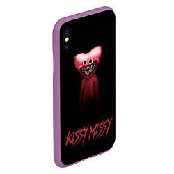 Чехол iPhone XS Max матовый Kissy Missy Horror, цвет: 3D-фиолетовый — фото 2