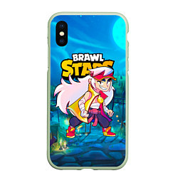 Чехол iPhone XS Max матовый FANG BRAWL STARS GAME