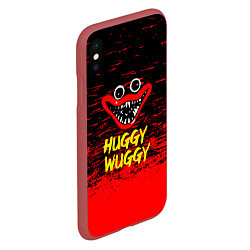 Чехол iPhone XS Max матовый Poppy Playtime хагги вагги хоррор, цвет: 3D-красный — фото 2