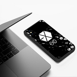 Чехол iPhone XS Max матовый Exo эхо, цвет: 3D-черный — фото 2