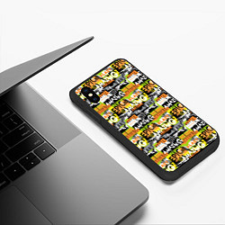 Чехол iPhone XS Max матовый Экстремальный Гоночный Спорт, цвет: 3D-черный — фото 2