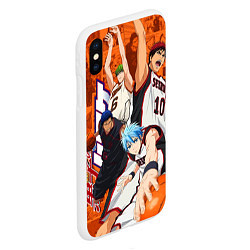 Чехол iPhone XS Max матовый Баскетбол Куроко главные герои, цвет: 3D-белый — фото 2