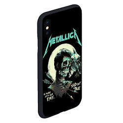 Чехол iPhone XS Max матовый Metallica - Sad But True, цвет: 3D-черный — фото 2