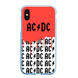 Чехол iPhone XS Max матовый Ac dc rock