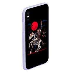 Чехол iPhone XS Max матовый Адский Линк, цвет: 3D-светло-сиреневый — фото 2