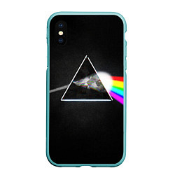Чехол iPhone XS Max матовый PINK FLOYD - ПИНК ФЛОЙД ГЛИТЧ, цвет: 3D-мятный