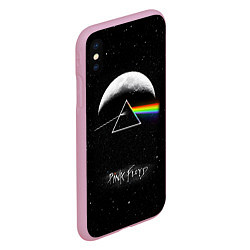 Чехол iPhone XS Max матовый PINK FLOYD LOGO ПИНК ФЛОЙД ЗВЕЗДЫ, цвет: 3D-розовый — фото 2