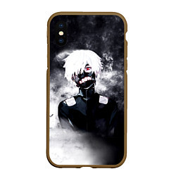 Чехол iPhone XS Max матовый Токийский Гуль в Дыму Tokyo Ghoul Smoke