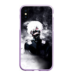 Чехол iPhone XS Max матовый Токийский Гуль в Дыму Tokyo Ghoul Smoke