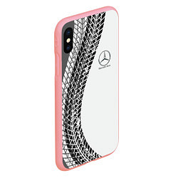 Чехол iPhone XS Max матовый Mercedes-Benz дрифт, цвет: 3D-баблгам — фото 2