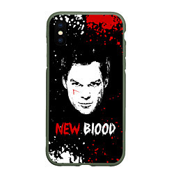 Чехол iPhone XS Max матовый Декстер Новая Кровь Dexter New Blood