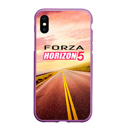 Чехол iPhone XS Max матовый Закат Forza Horizon 5