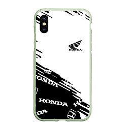 Чехол iPhone XS Max матовый Honda sport pattern