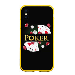 Чехол iPhone XS Max матовый Покер POKER
