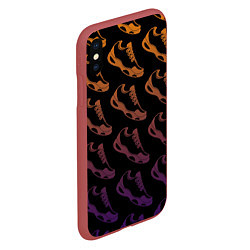 Чехол iPhone XS Max матовый KROSS, цвет: 3D-красный — фото 2