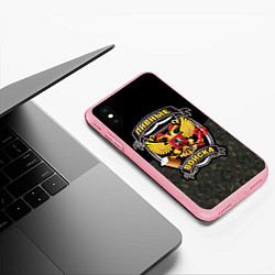 Чехол iPhone XS Max матовый Пивные Войска камуфляж, цвет: 3D-баблгам — фото 2