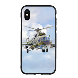 Чехол iPhone XS Max матовый Многоцелевой вертолёт МИ-8