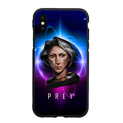 Чехол iPhone XS Max матовый PREY GIRL PLANET, цвет: 3D-черный