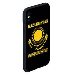 Чехол iPhone XS Max матовый KAZAKHSTAN Казахстан, цвет: 3D-черный — фото 2