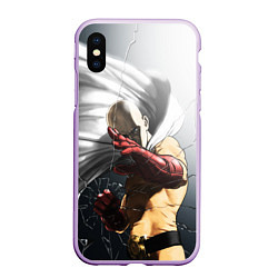 Чехол iPhone XS Max матовый One Punch Man - Сайтама