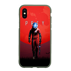 Чехол iPhone XS Max матовый Prey красная планета