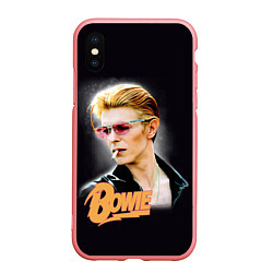 Чехол iPhone XS Max матовый David Bowie Smoking