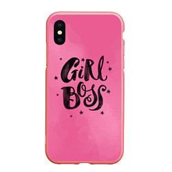 Чехол iPhone XS Max матовый Girl Boss!