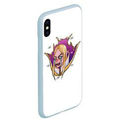 Чехол iPhone XS Max матовый Invoker Инвокер Dota2, цвет: 3D-голубой — фото 2