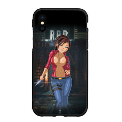 Чехол iPhone XS Max матовый Claire Redfield from Resident Evil 2 remake by sex, цвет: 3D-черный