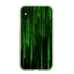 Чехол iPhone XS Max матовый Бегущий по коду