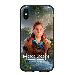 Чехол iPhone XS Max матовый Элой дикий лес Horizon