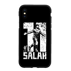 Чехол iPhone XS Max матовый Мохамед Салах Mohamed Salah, цвет: 3D-черный