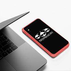 Чехол iPhone XS Max матовый ПРОРВЁМСЯ!!!, цвет: 3D-красный — фото 2