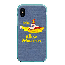 Чехол iPhone XS Max матовый On a Yellow Submarine 3D