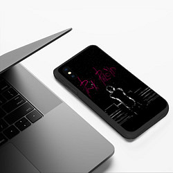 Чехол iPhone XS Max матовый Pink Phloyd Фараон на Сцене Пинк Флойд, цвет: 3D-черный — фото 2