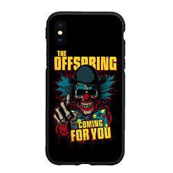 Чехол iPhone XS Max матовый The Offspring рок, цвет: 3D-черный