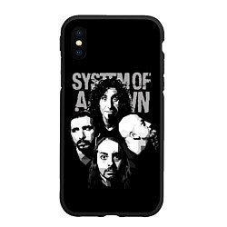 Чехол iPhone XS Max матовый System of a Down рок группа