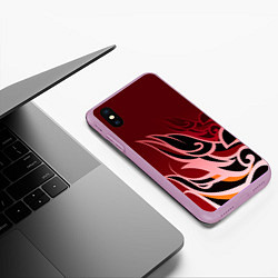 Чехол iPhone XS Max матовый ТОМА GENSHIN IMPACT, цвет: 3D-сиреневый — фото 2