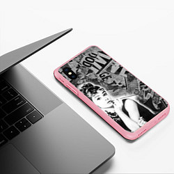 Чехол iPhone XS Max матовый Одри Хепберн Завтрак и Тиффани, цвет: 3D-баблгам — фото 2