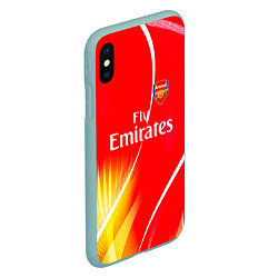 Чехол iPhone XS Max матовый Arsenal арсенал фк, цвет: 3D-мятный — фото 2