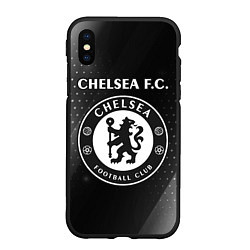 Чехол iPhone XS Max матовый CHELSEA - ЧБ Арт, цвет: 3D-черный