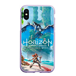 Чехол iPhone XS Max матовый Horizon Запретный Запад Элой