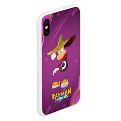 Чехол iPhone XS Max матовый Rayman в шляпе Legends, цвет: 3D-белый — фото 2