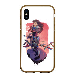 Чехол iPhone XS Max матовый Aloy Forbidden West