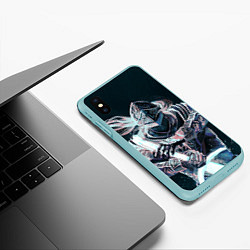 Чехол iPhone XS Max матовый Бродяга с мечом, цвет: 3D-мятный — фото 2