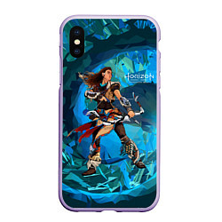 Чехол iPhone XS Max матовый Horizon Aloy art