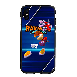 Чехол iPhone XS Max матовый Rayman Legends Blue