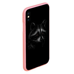 Чехол iPhone XS Max матовый Милаха енот, цвет: 3D-баблгам — фото 2