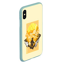 Чехол iPhone XS Max матовый ЗЕНИЦУ АГАЦУМА - КРД, цвет: 3D-мятный — фото 2