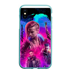 Чехол iPhone XS Max матовый Vi Ви Cyberpunk 2077